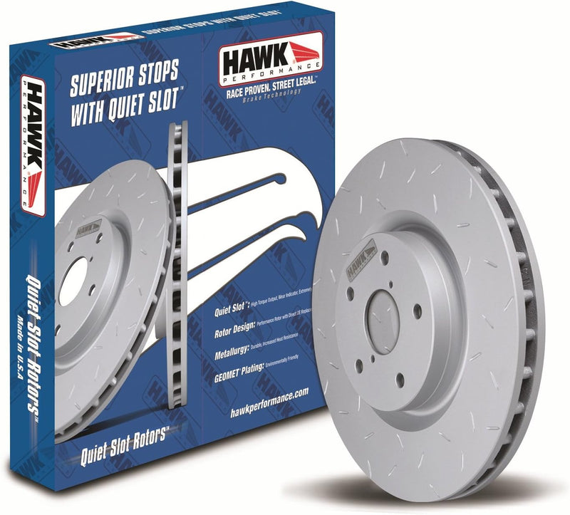 Hawk Quiet Slotted Rotors Impreza/WRX 01-07 Rear