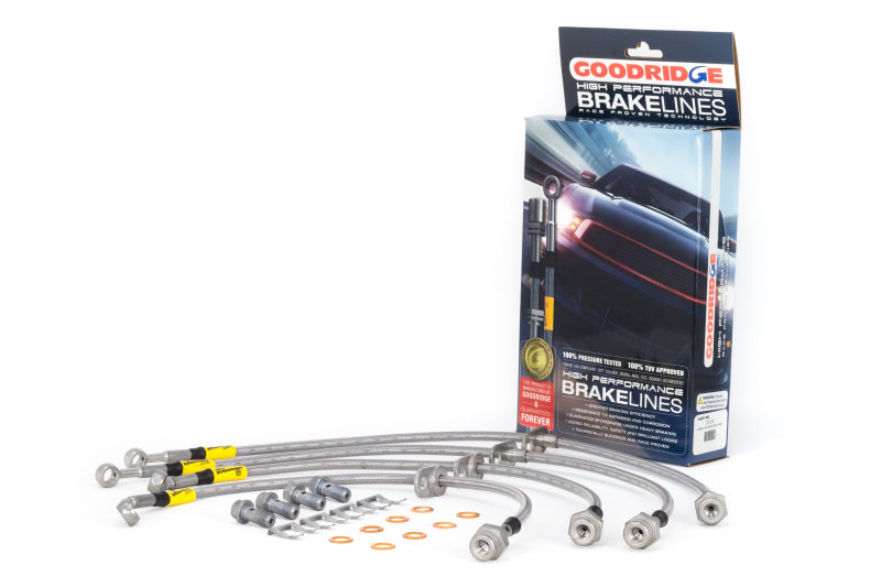 Goodridge 12-15 Honda Civic Si / 13-15 Acura ILX 2.4L (Lrg Disc) Stainless Steel Brake Line Kit