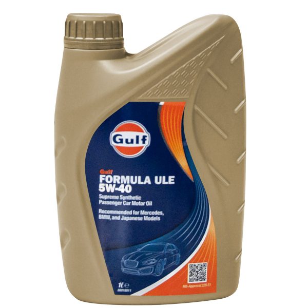 Gulf 5W40 Formula ULE Motor Oil - 1L