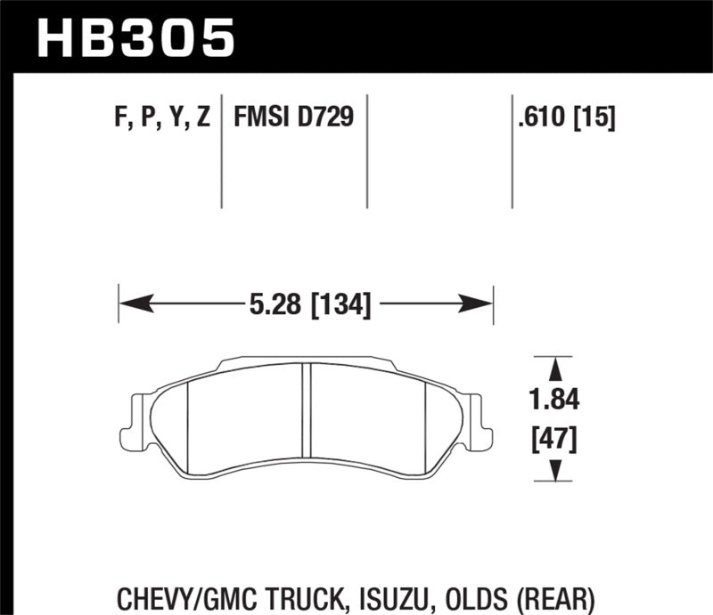 Plaquettes de frein Hawk Super Duty Street