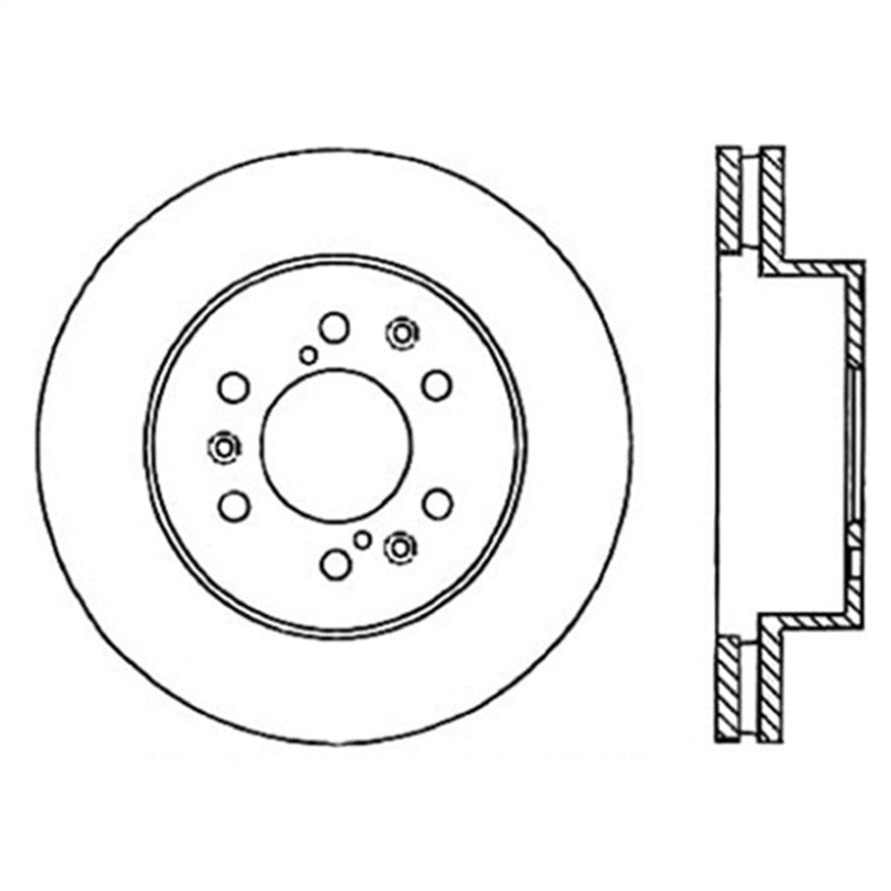 StopTech Power Slot 07 Chevrolet Tahoe Front Right Rotor