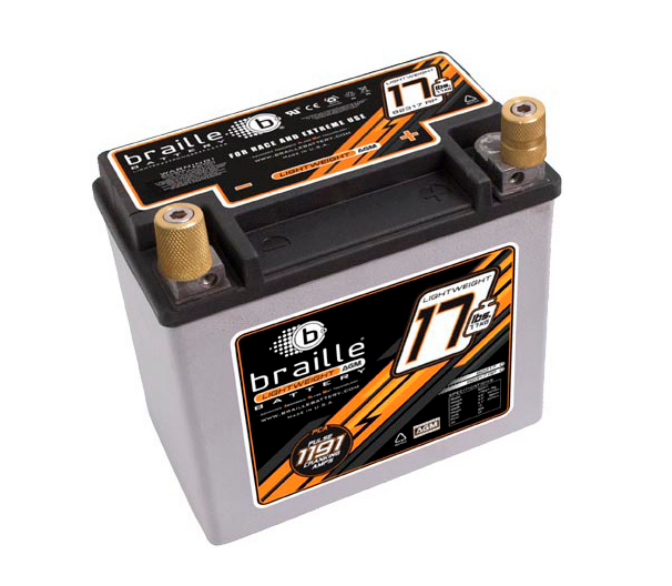 B2317RP Braille Lightweight AGM Battery 17lbs/1191PCA