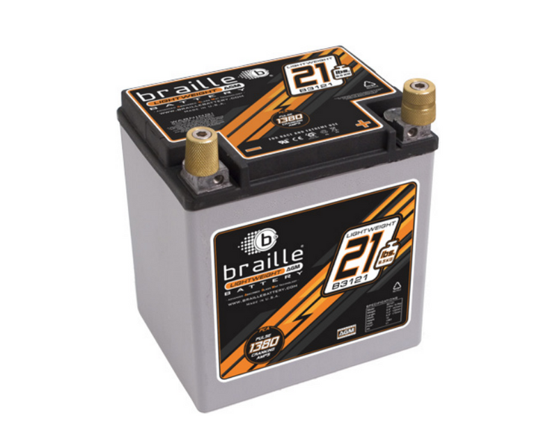 B3121 Braille Lightweight AGM Battery 21lbs/1380PCA