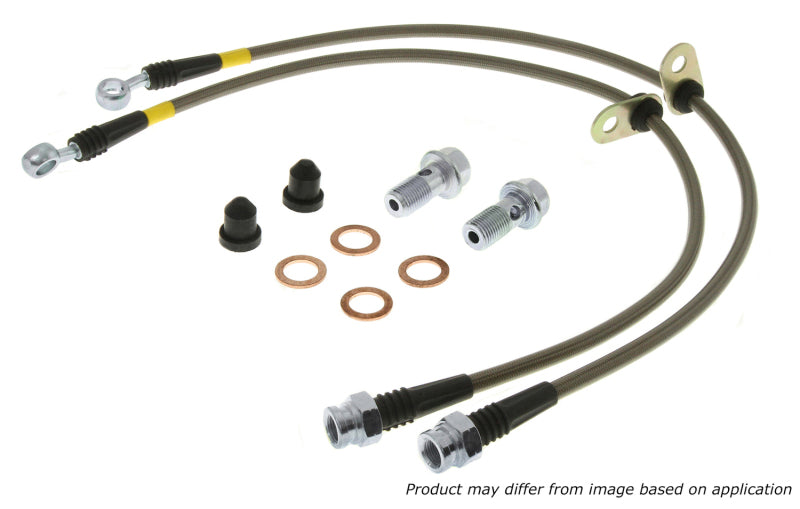 StopTech 08-12 Toyota Sequoia/07-12 Tundra Front Stainless Steel Brake Lines